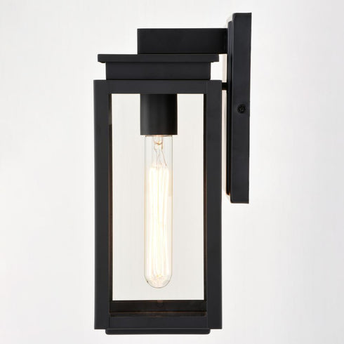 Vaxcel Uptown 5 in. W Outdoor Wall Light in Matte Black Model: T0776