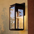 Vaxcel Uptown 6 in. W Outdoor Wall Light in Matte Black Model: T0777