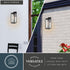 Vaxcel Uptown 6 in. W Outdoor Wall Light in Matte Black Model: T0777