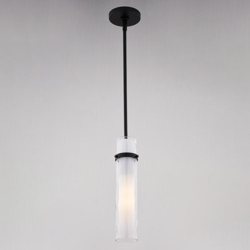 Vaxcel Vilo 4.5 in. W 1 Light Mini Pendant in Matte Black Model: P0419