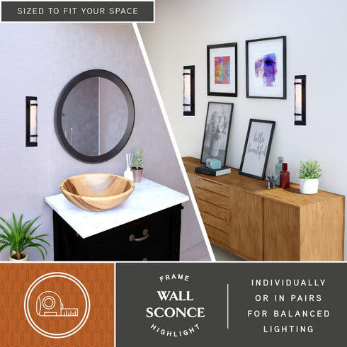 Vaxcel Vilo 4.5 in Wall Light in Matte Black Model: W0498