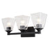 Vaxcel Wallingford 22.5 in. W Vanity Light in Matte Black Model: W0495