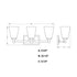Vaxcel Wallingford 22.5 in. W Vanity Light in Modern Gold Model: W0494