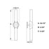 Vaxcel Webster 24.5 in. 2 Light Wall Light in Polished Nickel Model: W0463