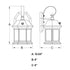 Vaxcel Wellington 6 in. Dusk to Dawn Outdoor Wall Light in Medium Bronze Model: T0738