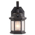 Vaxcel Wellington 6 in. Dusk to Dawn Outdoor Wall Light in Medium Bronze Model: T0738