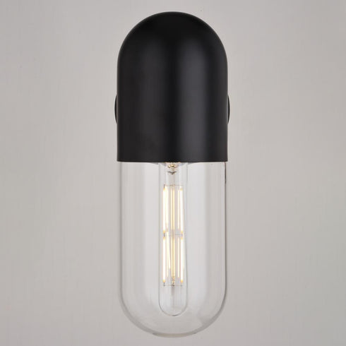Vaxcel West Loop 12.5 in.H Outdoor Wall Light in Matte Black Model: T0758