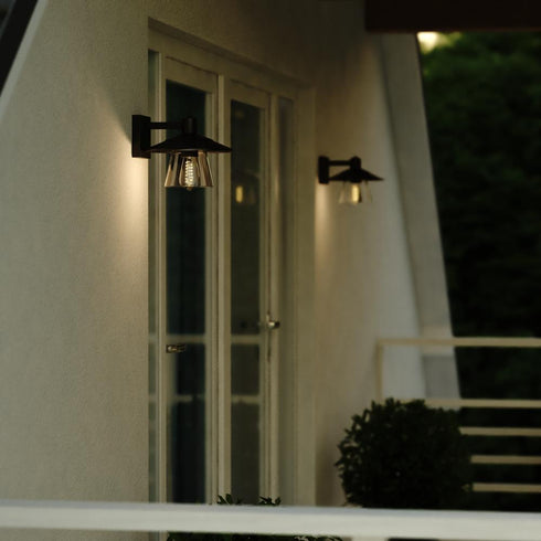 Vaxcel Westport 10 in. Outdoor Wall Light in Textured Black Model: T0752
