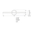 Vaxcel Whittier 23.75 in. LED Vanity Light in Matte Black Model: W0491