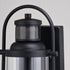 Vaxcel Winfield Dualux 5.75 in. Outdoor Motion Sensor Wall Light Matte Black in Textured Black Finish Model: T0737