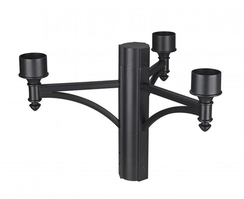 Z-Lite 3 Light Outdoor Posts + Hardware in Black Finish Model: 501-3BK