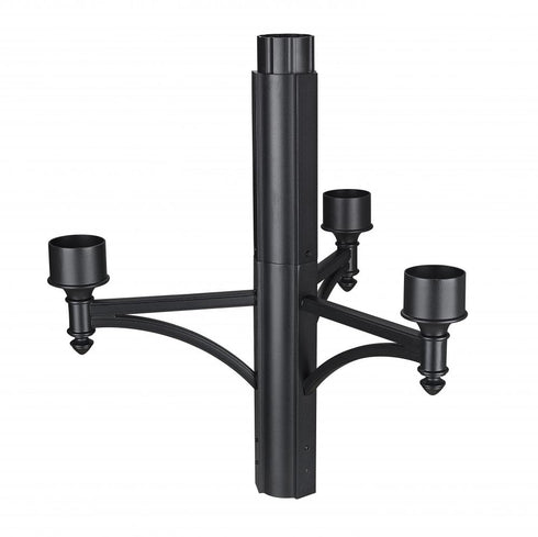Z-Lite 4 Light Outdoor Posts + Hardware in Black Finish Model: 501-4BK