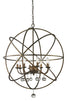 Z-Lite Acadia 8 Light Chandelier in Antique Silver Finish Model: 415-30