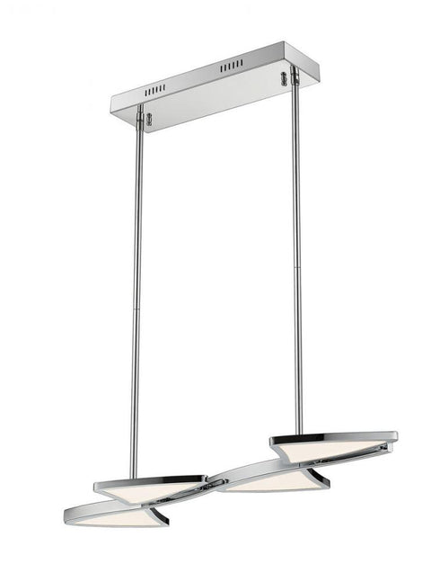 Z-Lite Aeon 1 Light Linear Chandelier in Chrome Finish Model: 1003-4CH-LED