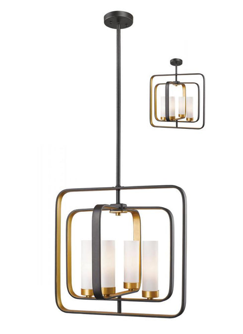 Z-Lite Aideen 4 Light Pendant in Bronze Gold Finish Model: 6000SFC-BZGD