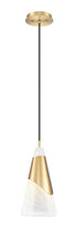 Z-Lite Aimie 1 Light Pendant in Brushed Nickel Finish Model: 828P7-BN