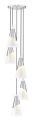 Z-Lite Aimie 5 Light Chandelier in Brushed Nickel Finish Model: 828P7-5R-BN