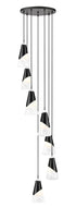Z-Lite Aimie 7 Light Chandelier in Brushed Nickel Finish Model: 828P6-7R-BN