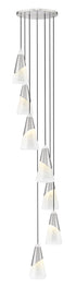 Z-Lite Aimie 7 Light Chandelier in Brushed Nickel Finish Model: 828P7-7R-BN