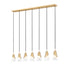 Z-Lite Aimie 7 Light Linear Chandelier in Brushed Nickel Finish Model: 828P6-7L-BN