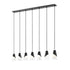 Z-Lite Aimie 7 Light Linear Chandelier in Brushed Nickel Finish Model: 828P6-7L-BN