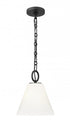 Z-Lite Alaric 1 Light Pendant in Matte Black Finish Model: 3042P10-MB