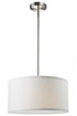 Z-Lite Albion 3 Light Pendant in Brushed Nickel Finish Model: 171-16B-C