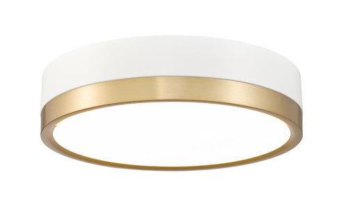 Z-Lite Algar 1 Light Flush Mount in Brushed Nickel Finish Model: 1006F12-BN-LED