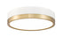 Z-Lite Algar 1 Light Flush Mount in Brushed Nickel Finish Model: 1006F12-BN-LED