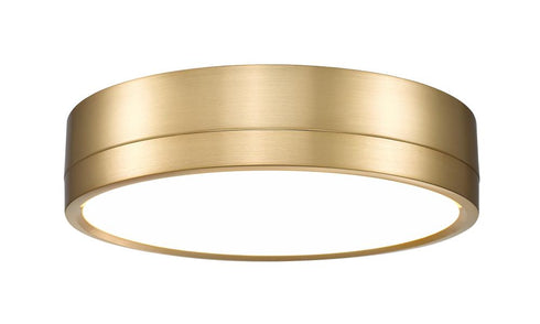 Z-Lite Algar 1 Light Flush Mount in Brushed Nickel Finish Model: 1006F12-BN-LED