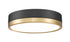 Z-Lite Algar 1 Light Flush Mount in Brushed Nickel Finish Model: 1006F12-BN-LED
