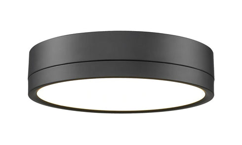 Z-Lite Algar 1 Light Flush Mount in Brushed Nickel Finish Model: 1006F12-BN-LED