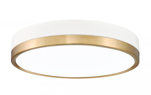 Z-Lite Algar 1 Light Flush Mount in Brushed Nickel Finish Model: 1006F16-BN-LED