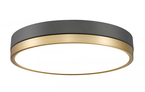 Z-Lite Algar 1 Light Flush Mount in Brushed Nickel Finish Model: 1006F16-BN-LED