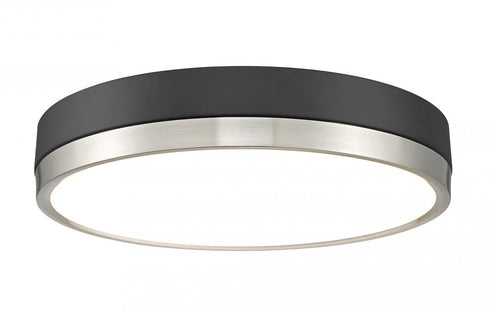 Z-Lite Algar 1 Light Flush Mount in Brushed Nickel Finish Model: 1006F16-BN-LED
