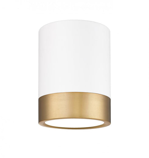 Z-Lite Algar 1 Light Flush Mount in Brushed Nickel Finish Model: 1006F6-BN-LED