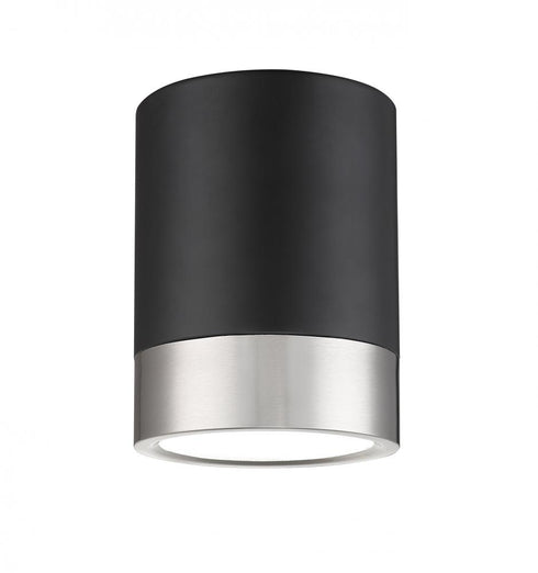 Z-Lite Algar 1 Light Flush Mount in Brushed Nickel Finish Model: 1006F6-BN-LED
