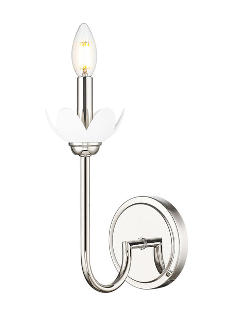 Z-Lite Allistair 1 Light Wall Sconce in Brushed Nickel Finish Model: 352-1S-BN