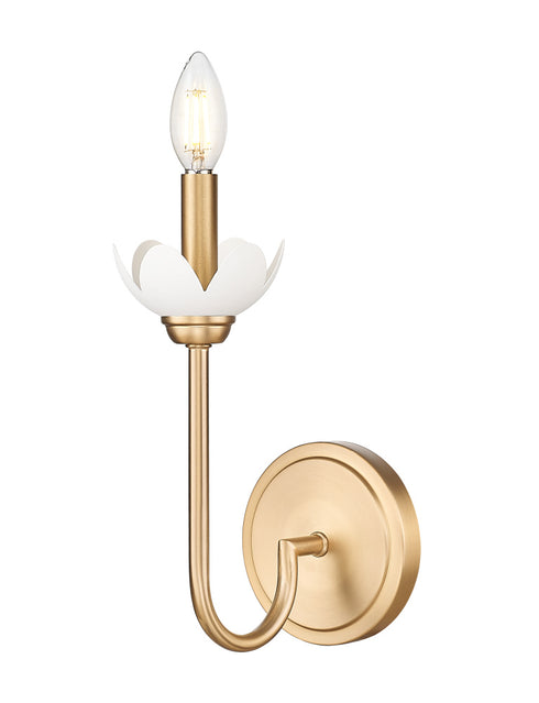 Z-Lite Allistair 1 Light Wall Sconce in Brushed Nickel Finish Model: 352-1S-BN