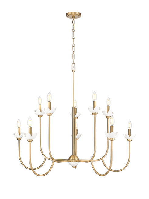 Z-Lite Allistair 10 Light Chandelier in Matte Black Finish Model: 352-10MB