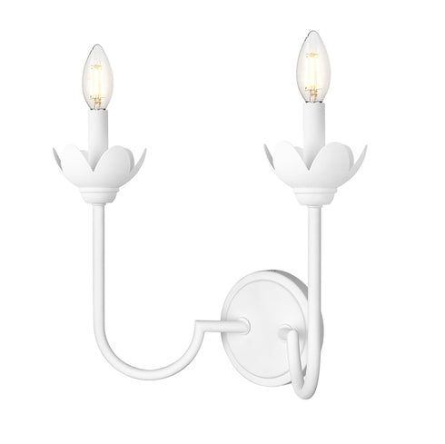 Z-Lite Allistair 2 Light Wall Sconce in Brushed Nickel Finish Model: 352-2S-BN