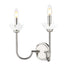 Z-Lite Allistair 2 Light Wall Sconce in Brushed Nickel Finish Model: 352-2S-BN