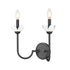 Z-Lite Allistair 2 Light Wall Sconce in Brushed Nickel Finish Model: 352-2S-BN