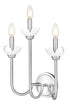 Z-Lite Allistair 3 Light Wall Sconce in Brushed Nickel Finish Model: 352-3S-BN