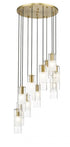 Z-Lite Alton 11 Light Chandelier in Brushed Nickel Finish Model: 824P-11R-BN