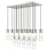 Z-Lite Alton 17 Light Linear Chandelier in Brushed Nickel Finish Model: 824P-17L-BN