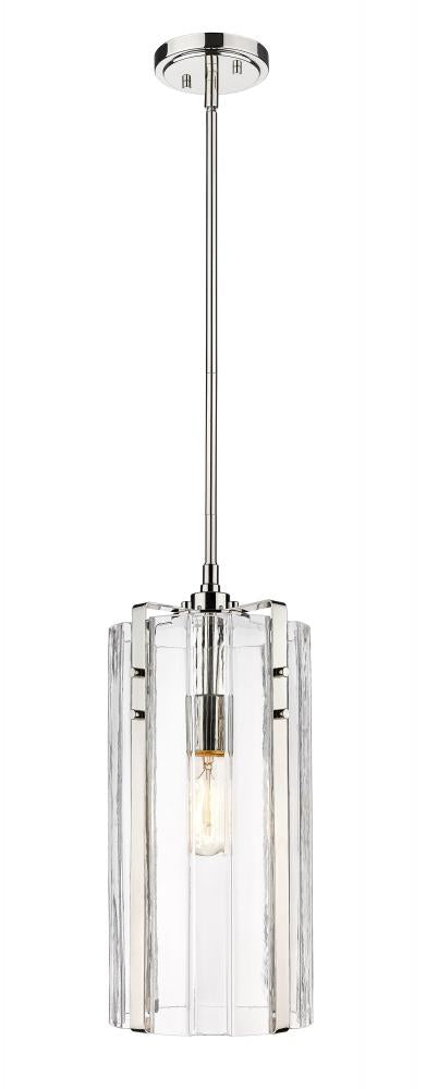 Z-Lite Alverton 1 Light Pendant in Matte Black Finish Model: 3036P8-MB