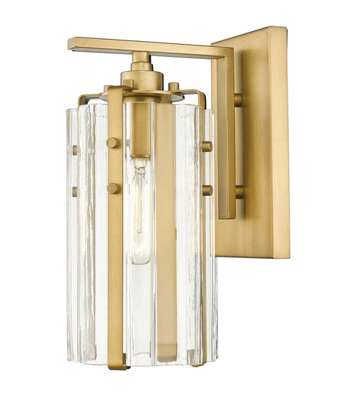 Z-Lite Alverton 1 Light Wall Sconce in Matte Black Finish Model: 3036-1S-MB