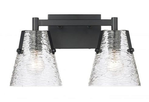 Z-Lite Analia 2 Light Vanity in Brushed Nickel Finish Model: 1101-2V-BN