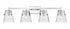 Z-Lite Analia 4 Light Vanity in Brushed Nickel Finish Model: 1101-4V-BN